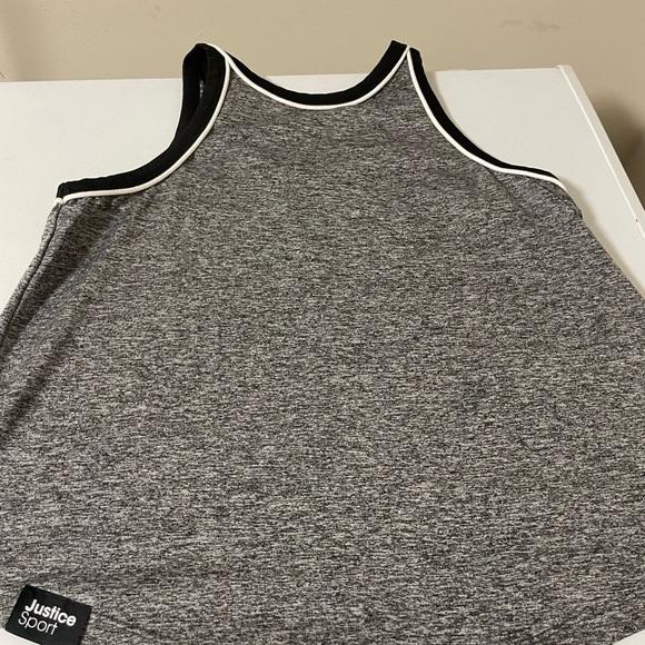 Justice sport top size 14/16 black grey - Picture 2 of 4